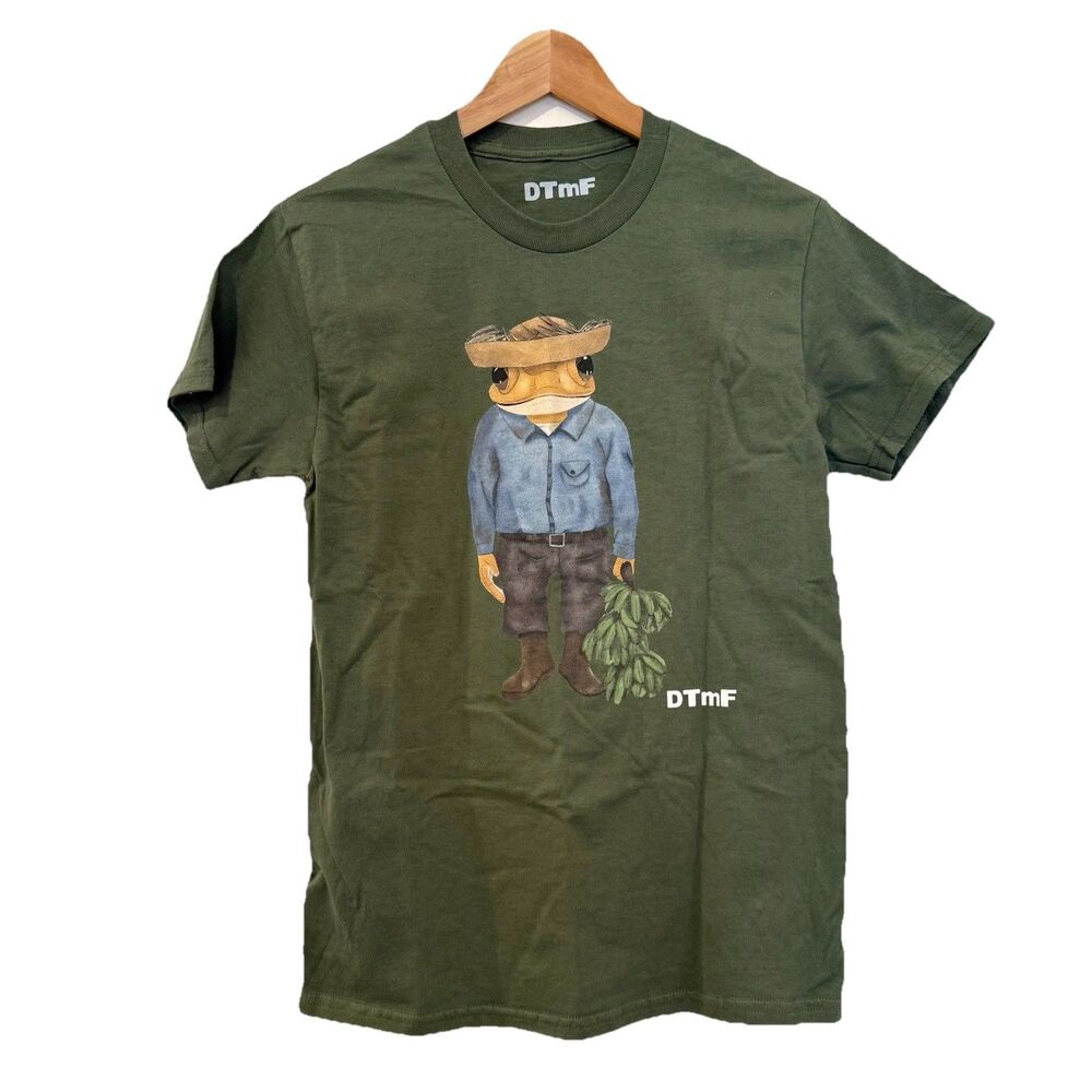 Bad Bunny DTMF Exclusive La Residencia Olive Green Jibaro Concho T-shirt frog S